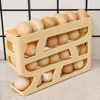 ABS Refrigerator Side Door Storage Box Automatic Egg Dispenser For Automatic Rolling Egg Dispenser Gray 4-layer 4