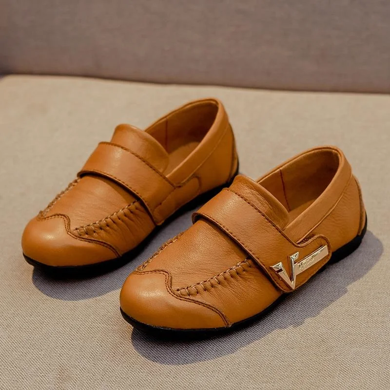 Genuine Leather Kids Shoes For Boys 