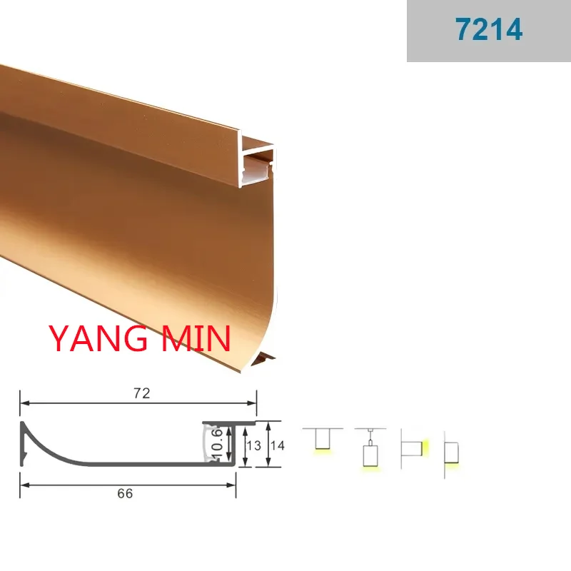 1m/pcs floor skirting Decorative Wall Protector ALUMINUM FLOOR TRIM Aluminium Skirting Board baseboard trim skirting profile