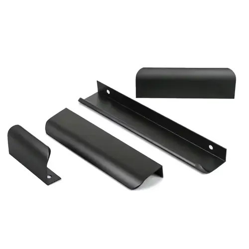 Gold Black Hidden Handles Long Kitchen Cabinet Pulls Drawer Knobs Aluminum Alloy Furniture Handles Cupboard Pulls Wardrobe Pulls - Image 4