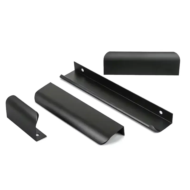 Gold Black Hidden Handles Long Kitchen Cabinet Pulls Drawer Knobs Aluminum Alloy Furniture Handles Cupboard Pulls Wardrobe Pulls - Image 4