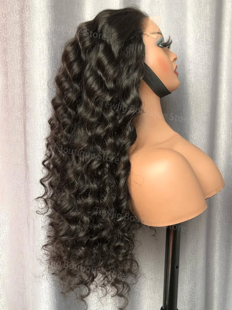 Loose Deep Wave 13x6 Hd Lace Front Human Hair Wig For Women Brazilian Curly Glueless Wigs On Clearance Sale 200 Density 40 inch
