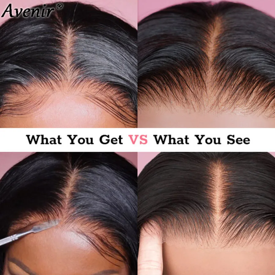 Avenir Single Mini Knots Hd Lace Frontal only13x6 HD Invisible Melt Skin Lace Body Wave For women