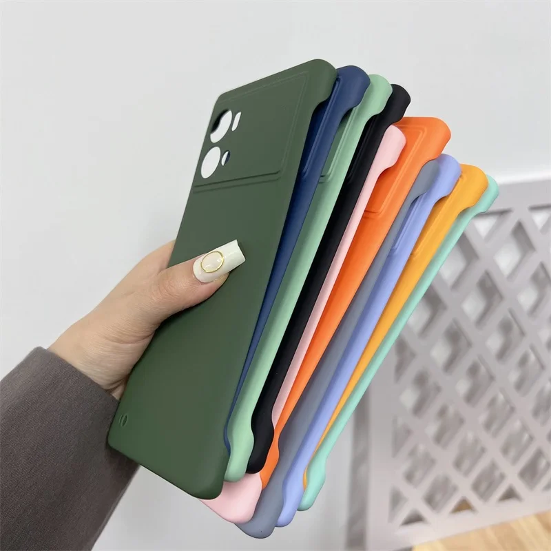 Rahmenlose, matte Hülle in Bonbonfarben für vivo iQOO 9 8 7 5 Pro Neo6 Neo5 Neo 6 5 SE Neo3 Z5 Z3 Slim Hard PC Stoßfest Bumpe_voghion.com