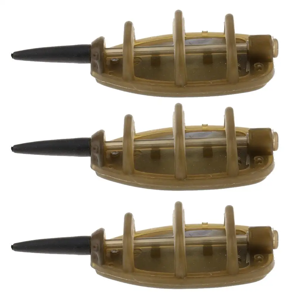 3 Feeder Inline Method Da 91g Per Pesca – Esche Per Carpe E Pesci Di Mare/Fiume – Attrezzatura Da Pesca Resistente