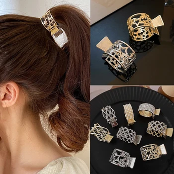 Pince à Cheveux Géométrique en Clip pour Femme et Fille, Crabe, Queue de Cheval, Bandeau de Sauna, Épingle, Accessoires à la Mode 1