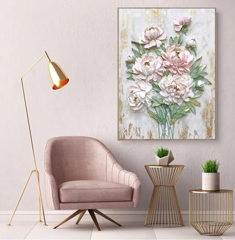 Art Scandinavian Home Decor Abstract Canvas Painting Wall Art Flower Posters And Prints Wall Pictures For Living Room Decoration