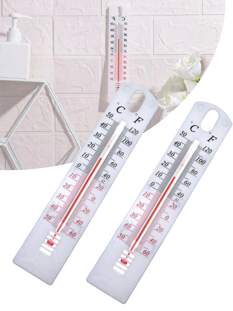 

2 Pcs Thermometer Hot Sale Size 196mm X 43mm Approx Accuracy Best Price Brand New Durable Celsius: -50° To 50°