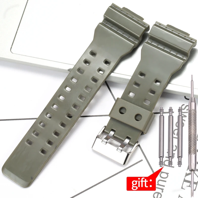 Cinturino di ricambio in resina naturale per Casio Mens G-Shock GD120