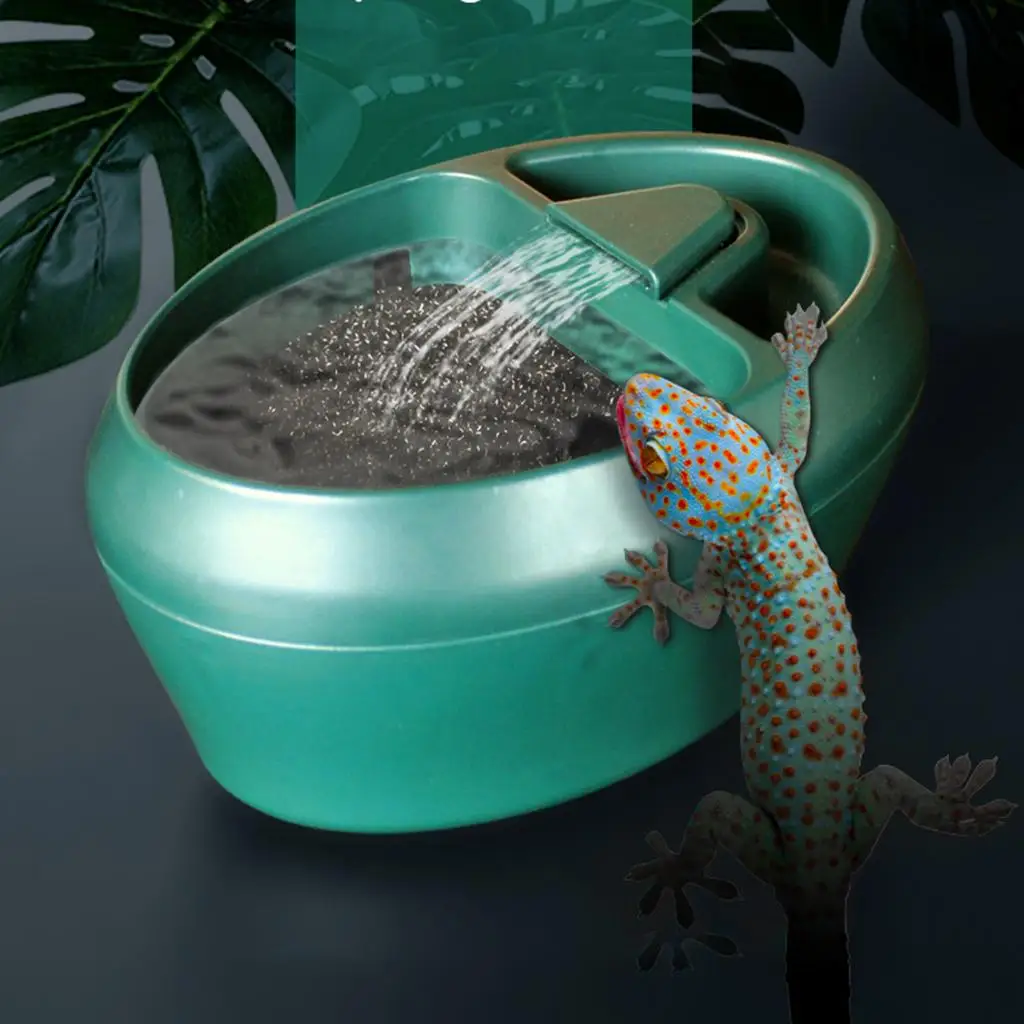 Reptile Drinking Fountain Water Dripper Water Dispenser for Bearded Dragon Amphibians Durability