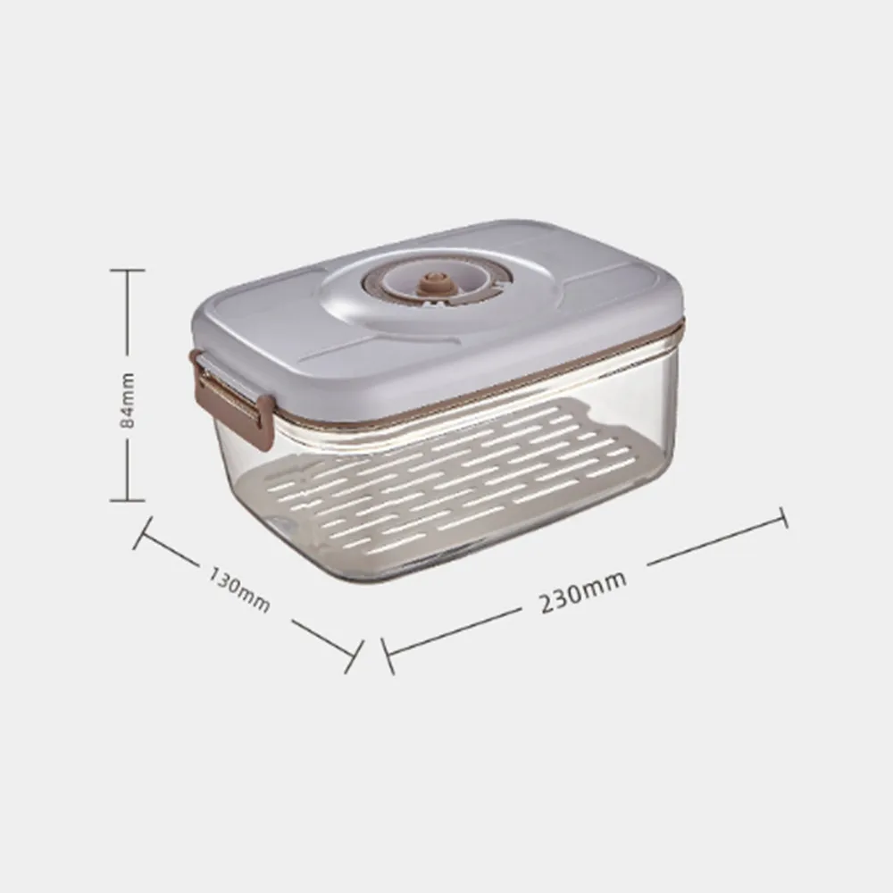 Food Vacuum Storage Box Fresh Keeping Sealed Canister Large Capacity Organizer Dispenser for Kitchen