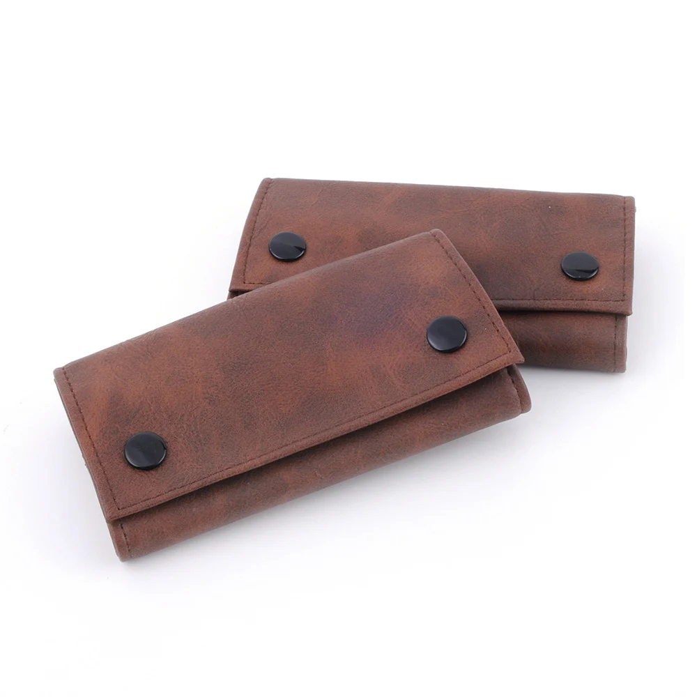 Leather Tobacco Pouch Bag Wallet Bag Tobacco Herb Bag Pouch Case Portable Smoking Pipe Cigarette Rolling Papers Storage Bag 2