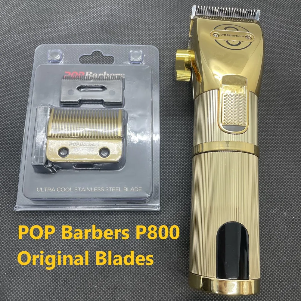 Original Hair Clipper Blades Replaceable Metal Scissors Adjustable Trimmer 0mm Blades for POP Barber P800