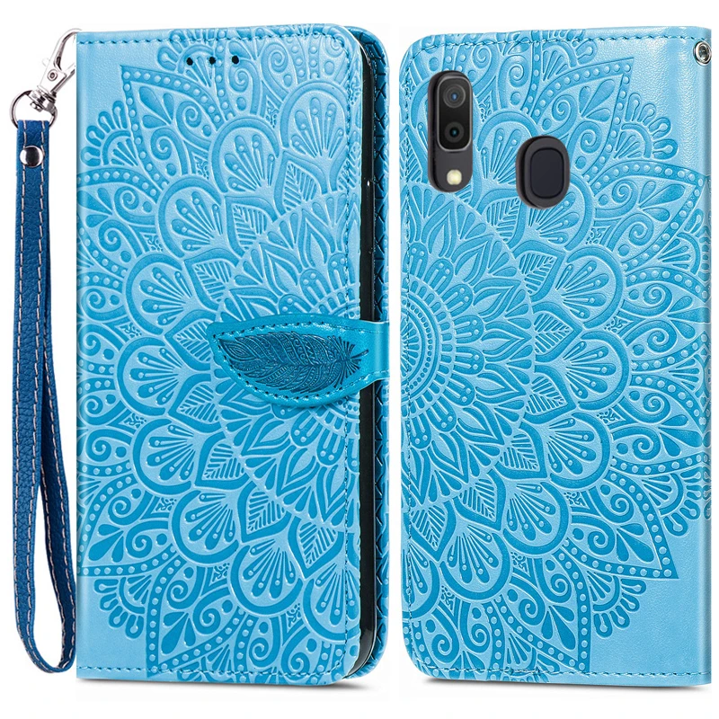 Leather Wallet Flip Case For Samsung Galaxy A30 A30s A305F