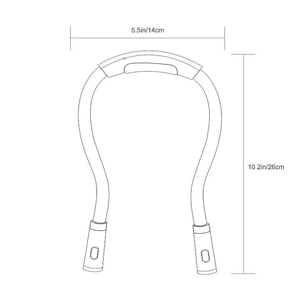 LED Neck Reading Light Book Light for Reading in Bed Bendable Arms Knitting Repairing Camping Running Portable Flashlight