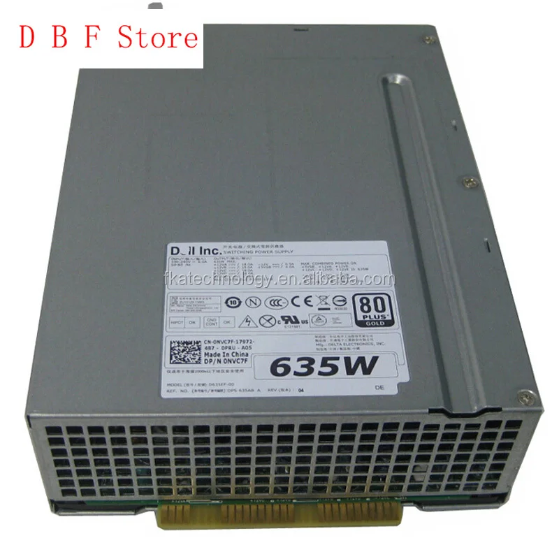 

Original 635W Power Supply For Dell Precision T5600 T3600 NVC7F 0NVC7F D635EF-00 DPS-635AB A