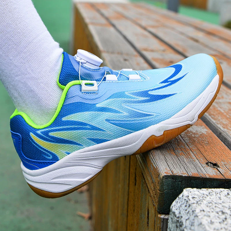 Kid's Badminton Shoes Boys Girls Volleyball Badminton Sneakers Training Sport Shoes for Student Men Women Mesh Tennis Shoes 3