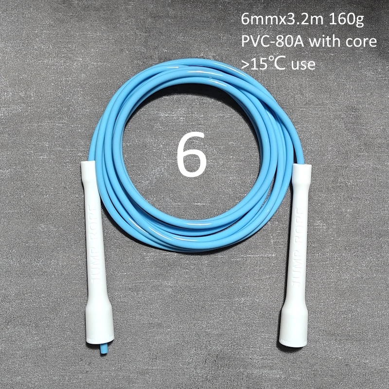 Long CC handle 15cm robust anti break easy hold beginner soft pvc jump rope skip freestyle elevate excersise fitness jump rope