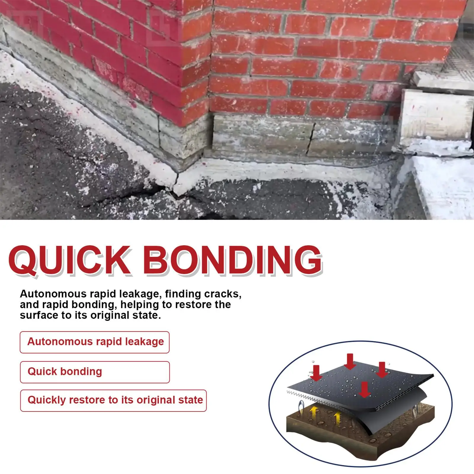 Waterproof Roof Leak Repair Sealers Waterproof Leak Repair Spray Sealant Coating Quick Dry Wall Gap Filler for Tile Concrete waterproof sealant sealant paste