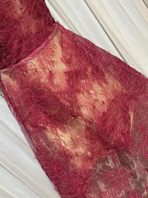 Korean Style 3D Flower Sequin Lace Strapless Dress Elegant Multi-color Mesh Long Dresses Women 2025 New Spring Summer A7877