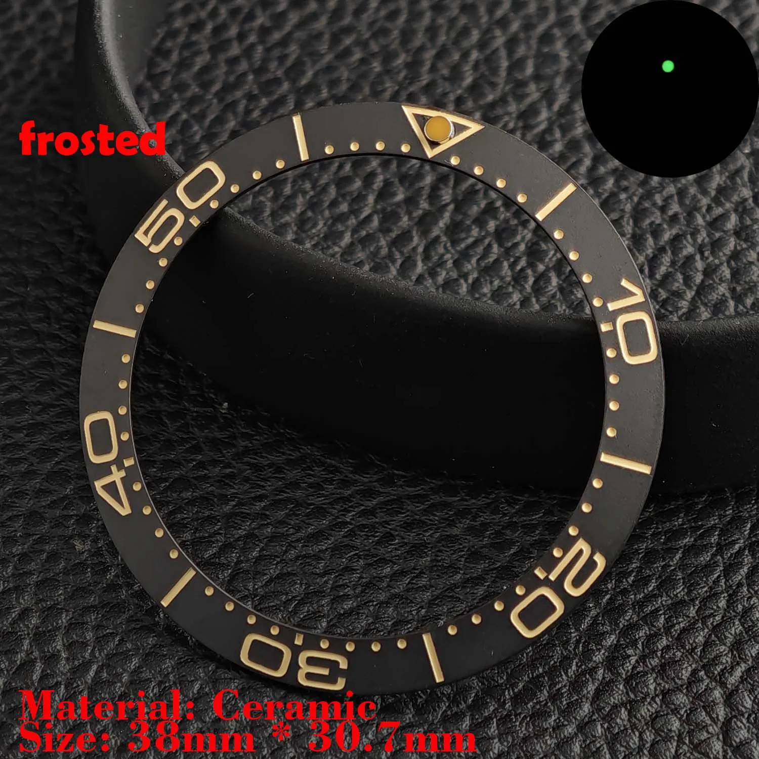 Ceramic Luminous Bezel Insert for Men's Watch - Premium Replacement Accessory