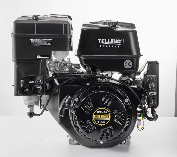 OHV factory gasoline engine 500cc 19.5hp engine double cylinder 4 stroke gasoline with recoil or electric start