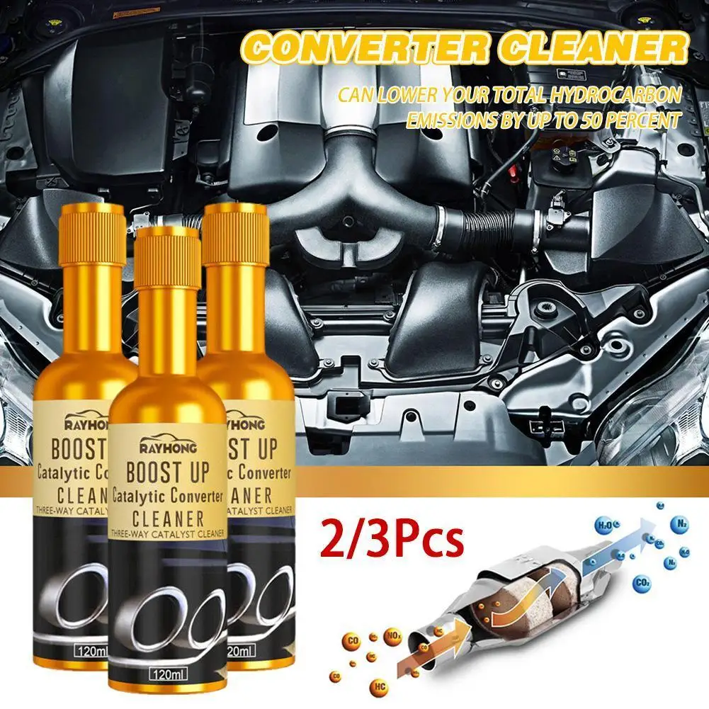 2/3pcs 120ml Promotion Car Catalytic Converter Cleaners Clean Csv Engine Easy Automobile Cleaner