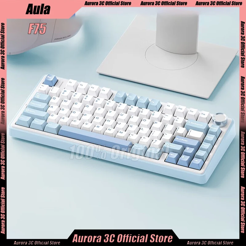 

Клавиатура игровая механическая, 3 режима, 2,4 ГГц/Bluetooth, 80 клавиш