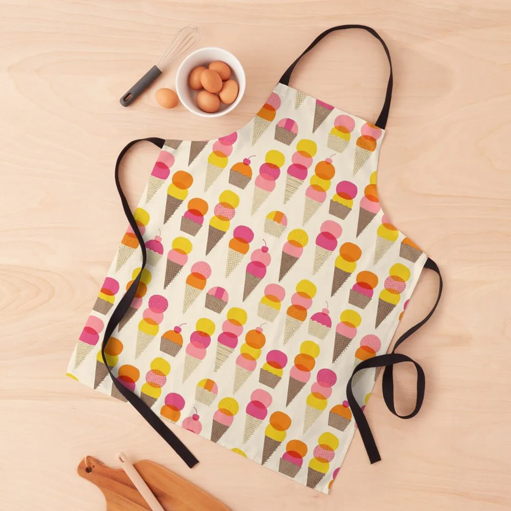 

Ice Cream on a Summer Day Apron Useful Things For Kitchen Kitchen And Household Goods Apron