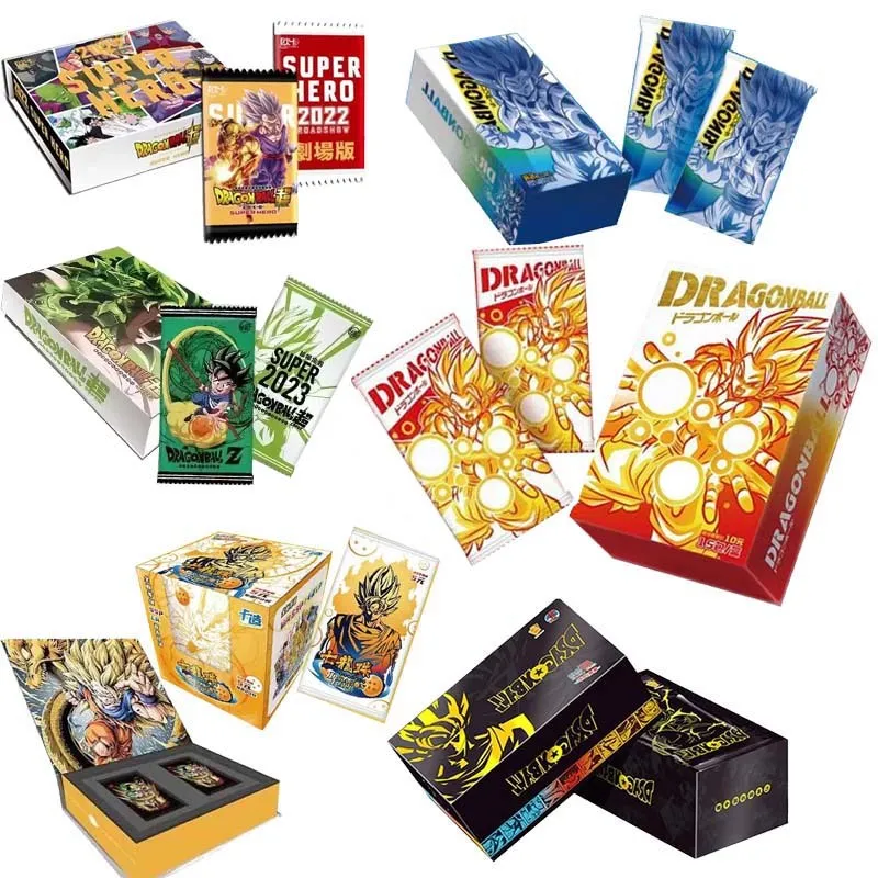

Dragon Ball Cards 24 BOX Japanese Anime Collection Cards Son Goku Bronzing SP SSR Gold Card Edition Anime Character Cards
