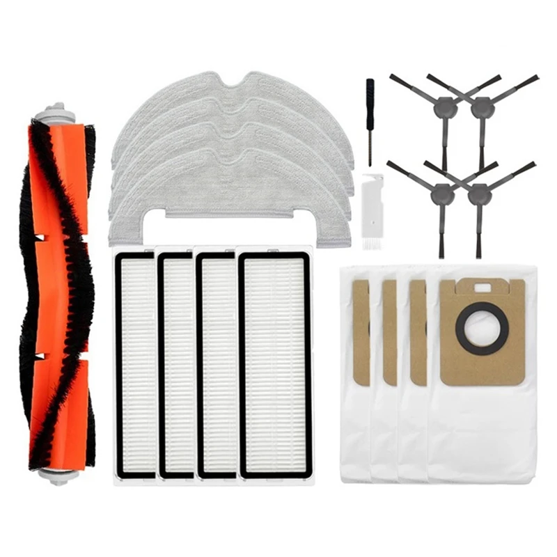 

1 Set Dust Bag HEPA Filter Main Brush Mop For Dreame Bot Z10 Pro / L10 PLUS Robot Vacuum Cleaner Spare Parts
