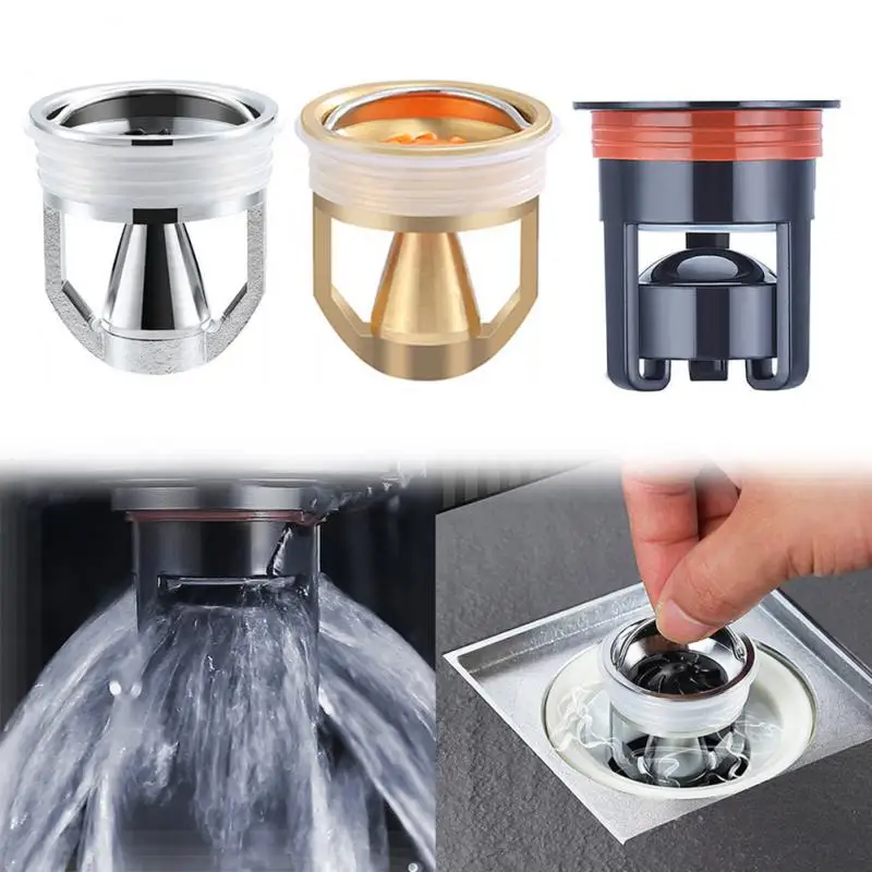 19 types Odor Proof Floor Drain Valve-Sewer Core Backflow Preventer Shower Floor Drain Plug for Kitchen Bathroom Toilet Sewer