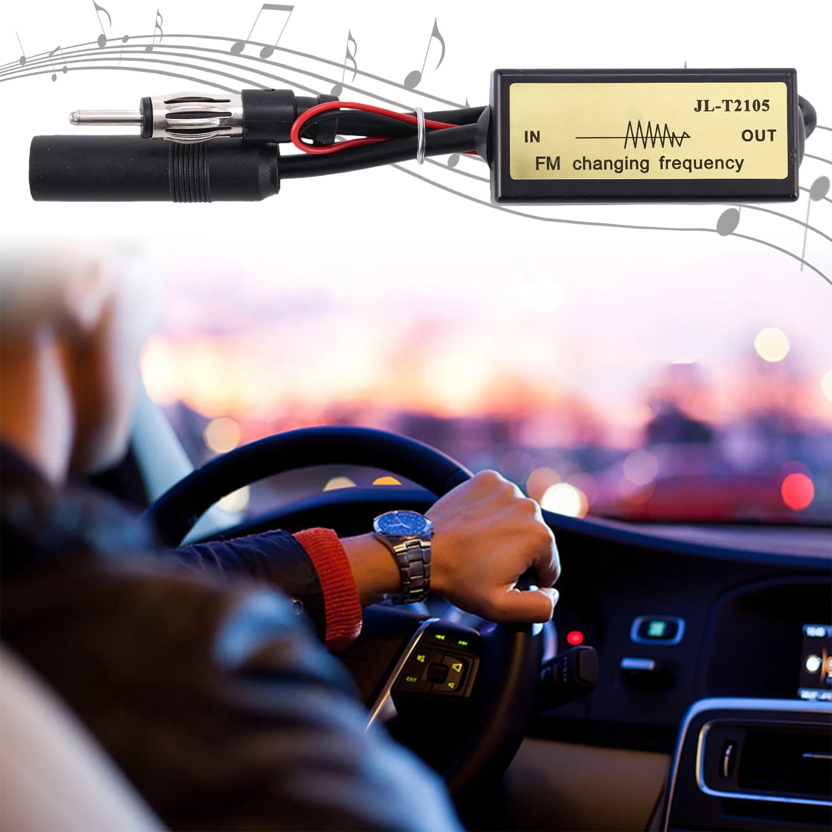 

FM Changer Frequency Converter Antenna Radio Band Expander for Japanese Car Accessory