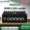 Intel N100 N150 Firewall Router Home Server N5105 N5100 4xIntel i226 2.5G LAN NVMe Industrial Fanless Mini PC OPNsense pfSense 2