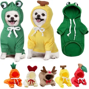 Roupas Cosplay para Animais de Estimação, Hoodies e Jaquetas para Cães Pequenos, Casacos para Filhotes, Trajes para Chihuahua, Yorkie e Gatos - Conforto e Estilo para seu Pet