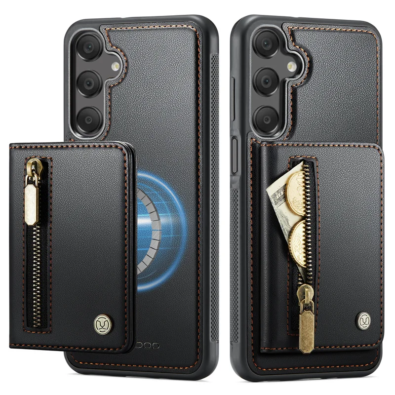Elegant Magnetic Flip Leather Wallet Phone Case - Universal Design