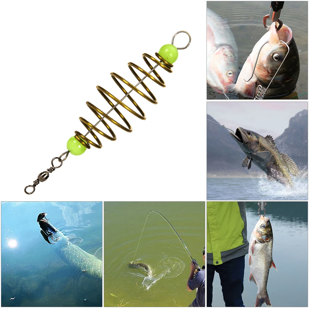 10pcs/lot Carp Fishing Spring Feeder Fishing Bait Cage for Outdoor