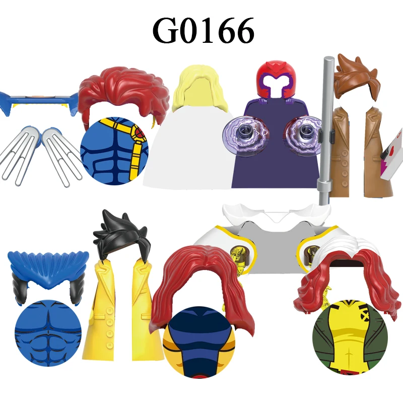 

Конструктор G0166 из серии «персонажи», аксессуары для детей, игрушки GH0519 GH0520 GH0521 GH0522 GH0523