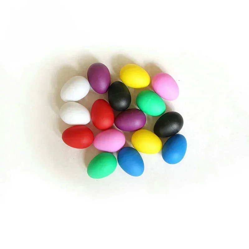 Egg Shakers 2pcs Plastic Percussion Maracas Musical Sound Egg Colorful Musical Instrument Baby Toddler Childre Toy