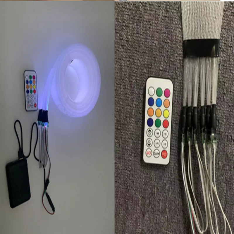 5M RGB LED Flexible Ribbon 5V-12V Mesh Lights Brighter Colorful Fita USB Optical fiber braided luminescent net DIY Ceiling