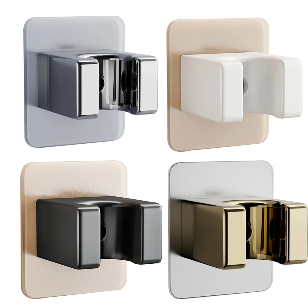 Description Picture 2 of itemShower Holder Handheld Showerhead Bracket Bathroom Wall Mount Bracket Adjustable Polished Punch-Free Shower Nozzle Fixed Base