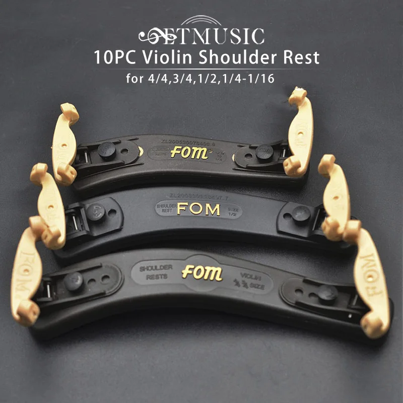 10pcs Fom Violin Double Side Adjustabale Shoulder Rest For 1/2 1/4 1/16