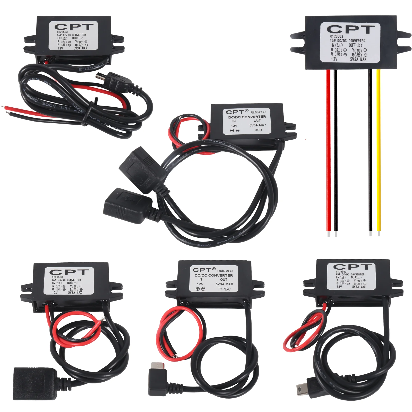 Convertisseur Revolt IP67 Convertisseur DC/DC Revolt 12V/24V Vers 5V USB-C - Pour Voiture, Camping-car, Bateau Convertisseur 12v 24v