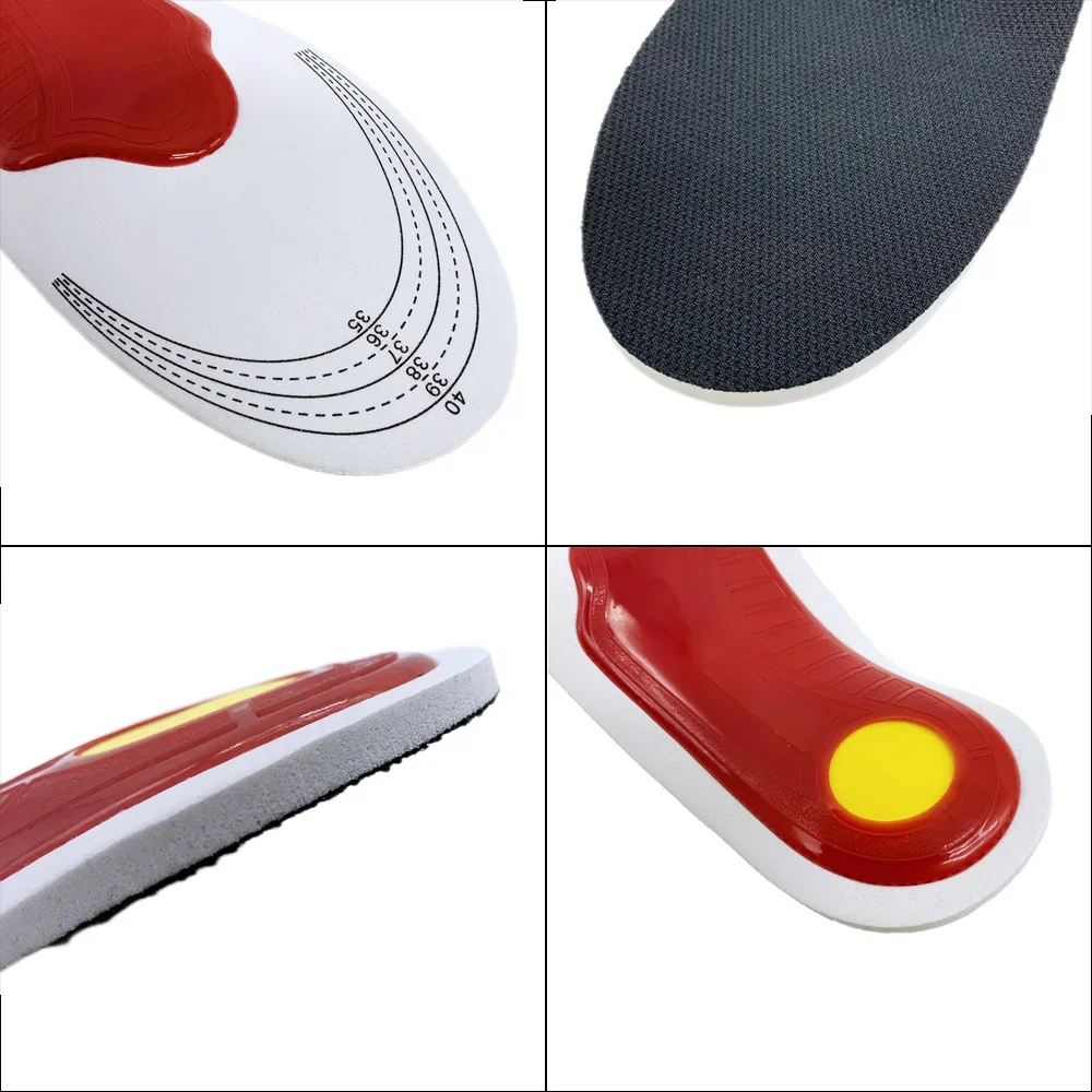 Premium Orthotic High Arch Support Insoles Gel Pad 3D Flat Feet O X Leg For Women Men Orthopedic Foot Pain Adjustable HealthCare arch support brace forefoot insoles