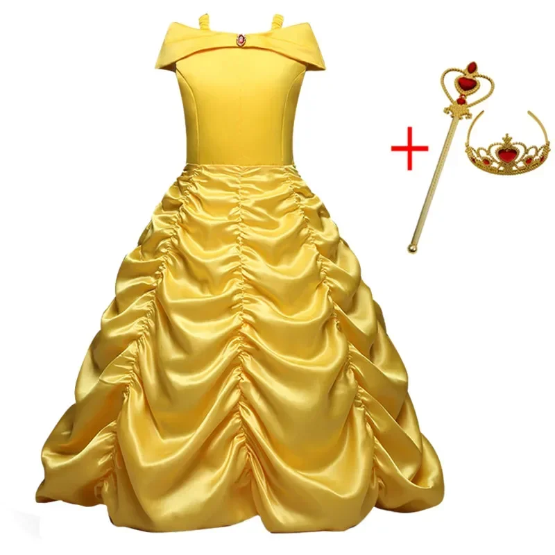 Movie Events Costume for Girls Party Dress Fantasia Kids Princess Cosplay Dresses Halloween Carnival Disfraz Dress Up