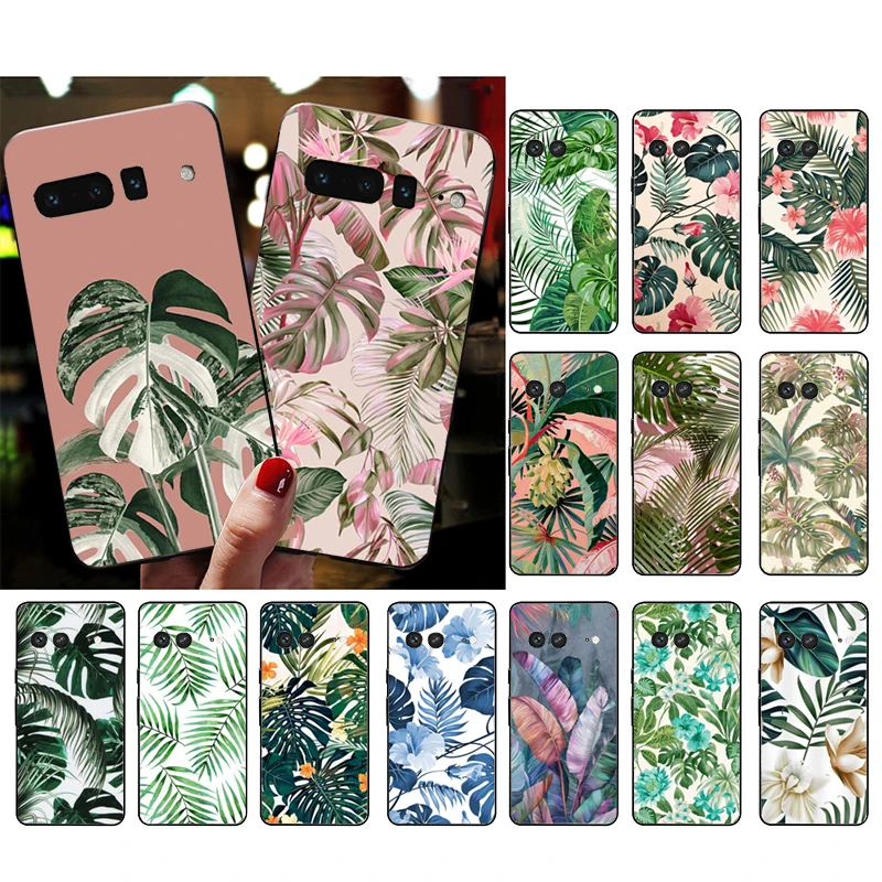 

Palm Tree Leaves Phone Case For Google Pixel 8 7 Pro 7A 7 6A 6 Pro 5A 4A 3A Pixel 4 XL Pixel 5 6 4 3 3A XL