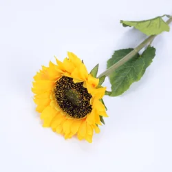 Sunflower Artificial Flower Bouquet for Home and Hotel Decor - Pastoral Style (Single sunflow)