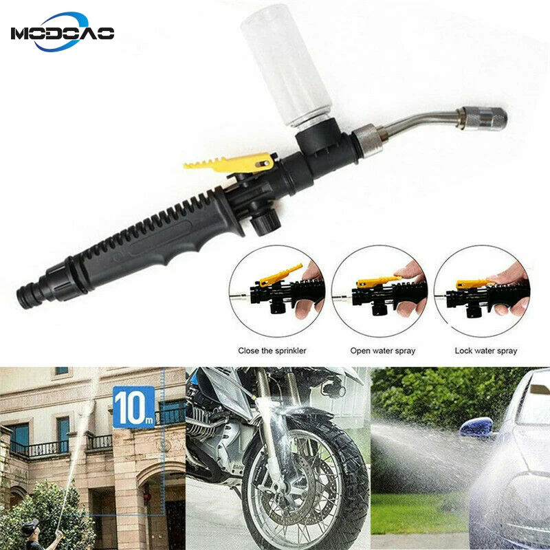

Adjustable High Pressure Washer Gun Patterns Car Wash Machine Garden Watering Hose Nozzle Sprinkler Universal Car Washing Kit