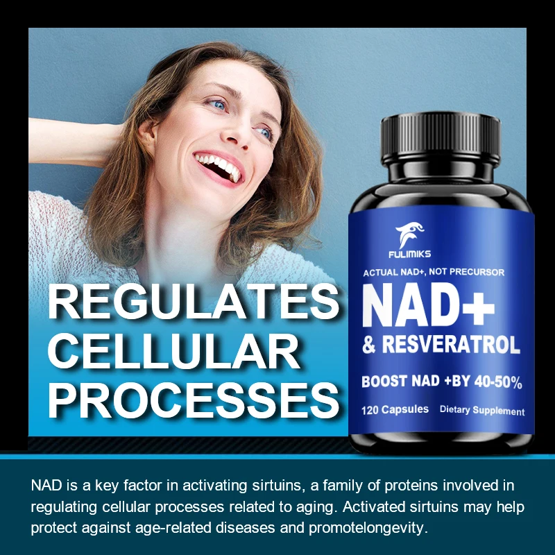 Nad Supplements Resveratrol Vitamin B3 Supports Cellular Health
