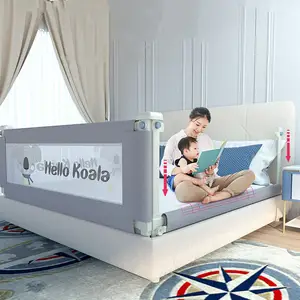 Barrera de seguridad para cama infantil, tela de 190x25 cm, color azul -  AliExpress